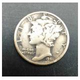 1941 Mercury Dime 90% Silver 1941 Mercury Dime 90% Silver