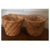 Wicker Flower Pots 8'×10' lot of 2 Wicker Flower Pots 8'×10' lot of 2