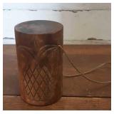Hawaii Wood Bell with pineapple 6' tall there is Hawaii Wood Bell with pineapple 6' tall there is