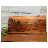 Log Art Deer 24.75' Wide x 11' Tall Log Art Deer 24.75' Wide x 11' Tall
