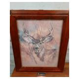 Deer Picture 1978 By K Maroon 21.5'x24.5' Deer Picture 1978 By K Maroon 21.5'x24.5'