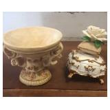 Rose Music Box and Compote Music Box - has broken Rose Music Box and Compote Music Box - has broken