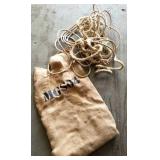 BURLAP SACK WITH 2 ROPES BURLAP SACK WITH 2 ROPES