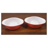 Small Little Pyrex Bowls Pink 4.5' wide Small Little Pyrex Bowls Pink 4.5' wide