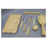 VINTAGE BAKELITE DRESSER SET VINTAGE BAKELITE DRESSER SET
