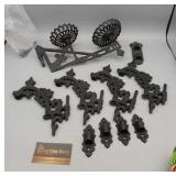 CAST IRON WALL HANGING CANDLE HOLDERS CAST IRON WALL HANGING CANDLE HOLDERS