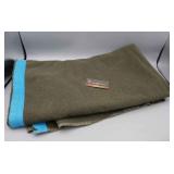 ARMY GREEN WOOL BLANKET - MILITARY? ARMY GREEN WOOL BLANKET - MILITARY?