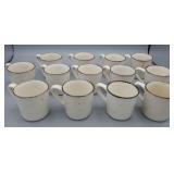 JOHNSON BROS ENGLAND COFFEE CUPS - SET OF 13 - JOHNSON BROS ENGLAND COFFEE CUPS - SET OF 13 -