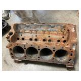 Ford V-8 Engine Block, Crank Shaft, Pair Of Heads