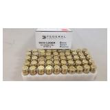 (50) Rounds 9mm Luger Ammo
