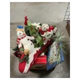 Box Lot With Christmas Decor