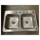 Elkay Stainless Steel 33ï¿½ x 22ï¿½ 4-Hole Drop-In