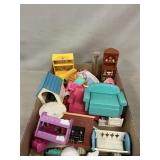 Lot Of Assorted Fisher-Price Dollhouse Furniture