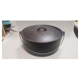 (1) 15" Cast Iron Pot/Dutch Oven w/ Lid