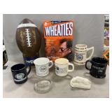 Penn State Mugs, Paperweight, Ceramic Lion,