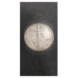 (1) 1943 U.S. Silver Walking Liberty Half Dollar