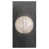 (1) 1944 U.S. Silver Walking Liberty Half Dollar