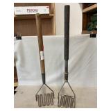 Pair Of Vintage Industrial Food Mashers, 24ï¿½ &
