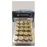 (20) Rounds 9mm Luger Ammo