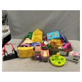 Assorted Fisher-Price Furniture, Playset Parts