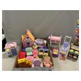 Assorted Fisher-Price Dollhouse Furniture,