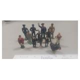 (13) Assorted Cast Lead Figurines