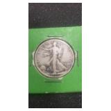 (1) 1935 U.S. Silver Walking Liberty Half Dollar