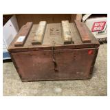 Wooden Box With Clarinet Parts, Leather Pouch