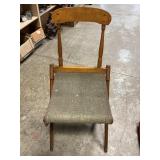 Antique Folding Camp Chair