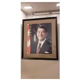 (1) Framed Picture Of President Ronald Reagan