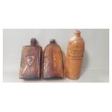 (3) Vintage Whiskey Bottles