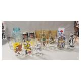 Tray Lot Of Assorted Collector Glasses & More