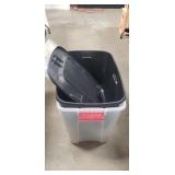 (2) Plastic Storage Containers w/ Lids