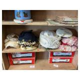 Shelf Lot With Vintage Hats