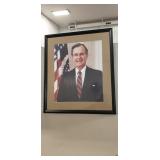 (1) Framed Picture Of President George W. Bush