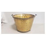 (1) Vintage Brass Bucket