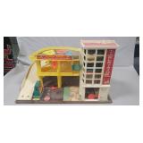 Vintage Fisher-Price Parking Ramp-Service Center