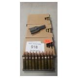 (90) Rounds 5.56 Ammo w/ (9) Stripper Clips & (1)