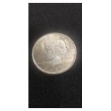 (1) 1923 U.S. Silver Peace One Dollar Coin (90%