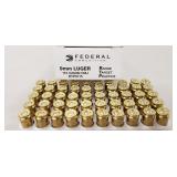 (50) Rounds 9mm Luger Ammo