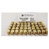 (50) Rounds 9mm Luger Ammo