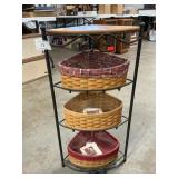 Longaberger Wrought Iron Corner Stand With (3)