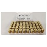 (50) Rounds 9mm Luger Ammo