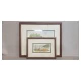 (2) Framed Prints (11"ï¿½8" & 17"ï¿½14"/ w/ Broken