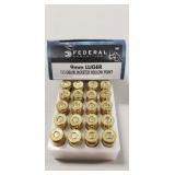 (20) Rounds 9mm Luger Ammo