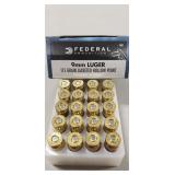 (20) Rounds 9mm Luger Ammo