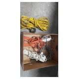 Box Lot Of Assorted Extension Cords, Surge