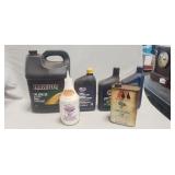 Box Lot Of Assorted Oils, Lubricants & More