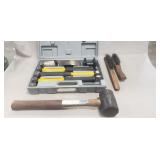 Set Of Auto Body Hammers, Rubber Mallet & (2)