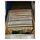 Box Lot Of (60+) Vntage Vinyl Records, Country,